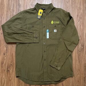 NWT Carhartt Rugged Flex Canvas Long Sleeve Shirt